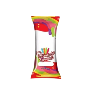 Embalagem Higiênica Bopp p/ Geladinho Gourmet com 250 Unidades de saquinhos Tamanho 7 X 19 cm Cor Vermelho