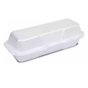 Embalagem descartável de isopor térmica pra Hot Dog Doces Churros Geladinho CH004 C/50 unidades