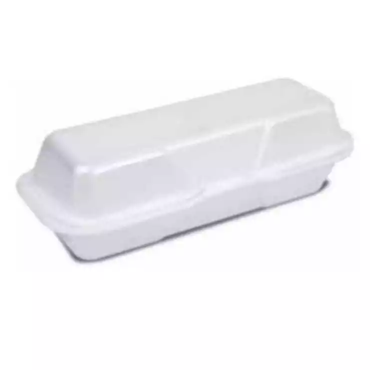 Embalagem descartável de isopor térmica pra Hot Dog Doces Churros Geladinho CH004 C/50 unidades