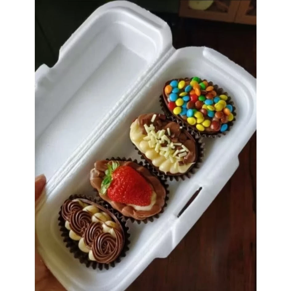 Embalagem descartável de isopor térmica pra Hot Dog Doces Churros Geladinho CH004 C/50 unidades - Imagem 3