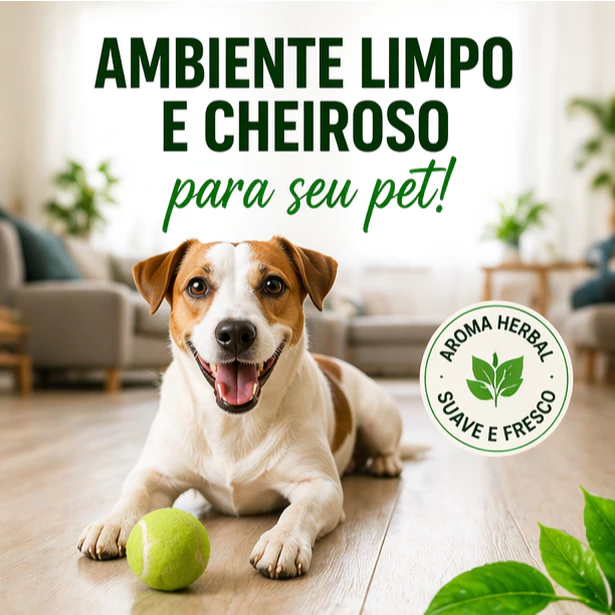 DESINFETANTE HERBAL PET CONCENTRADO 1L ELIMINA ODOR XIXI BACTERICIDA - Imagem 6
